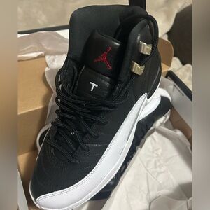 Jordan Air 12 Retro Black and White Sneakers